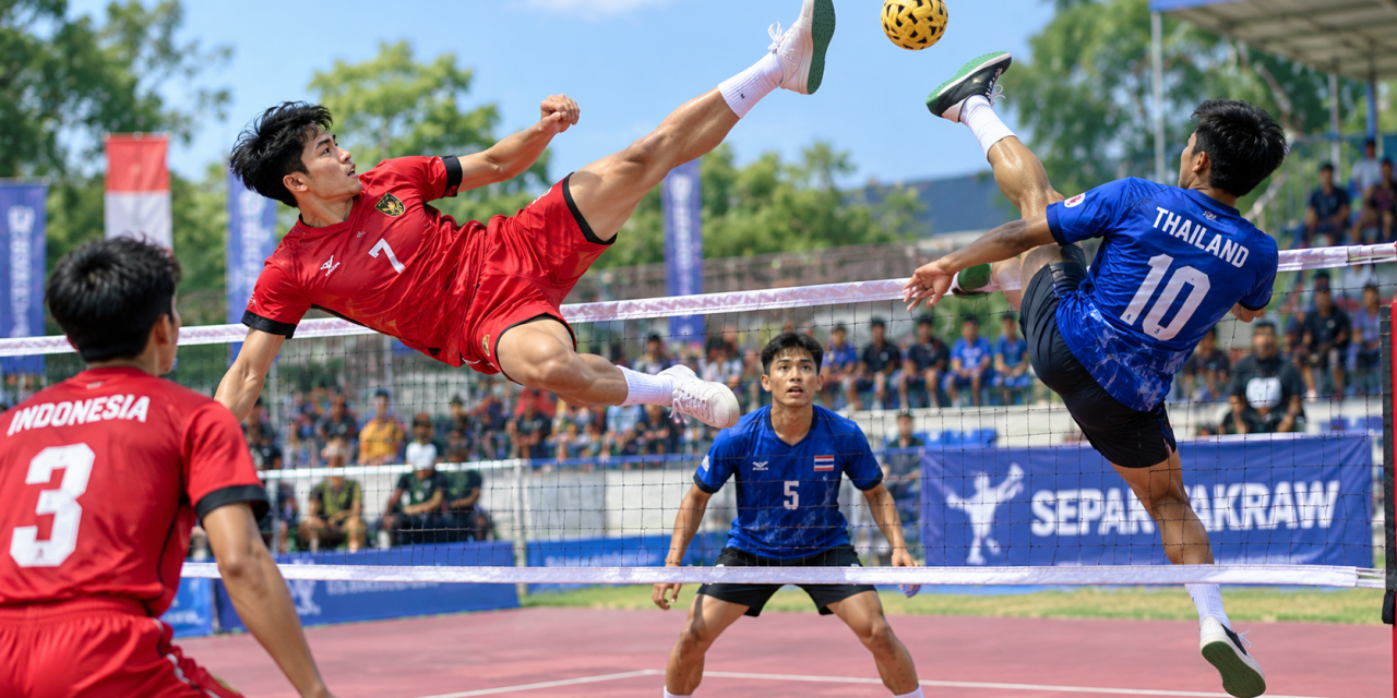 Olahraga Tradisional Takraw Gabungan Sepakbola Dan Voli