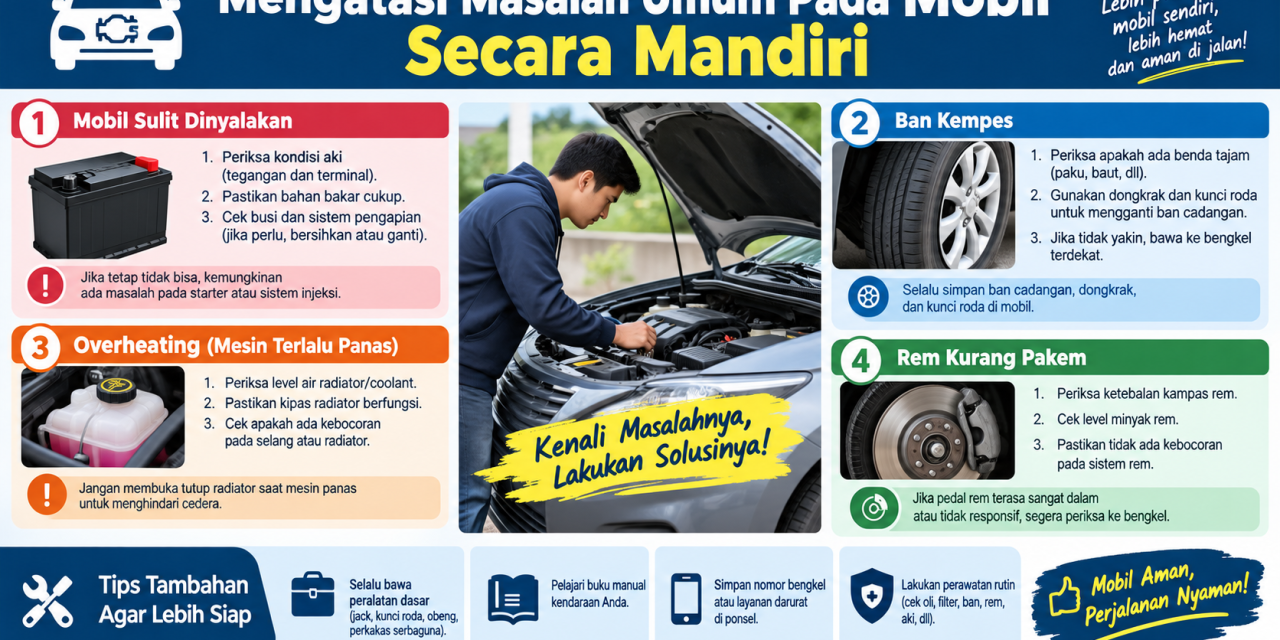 Mengatasi Masalah Umum Pada Mobil Secara Mandiri