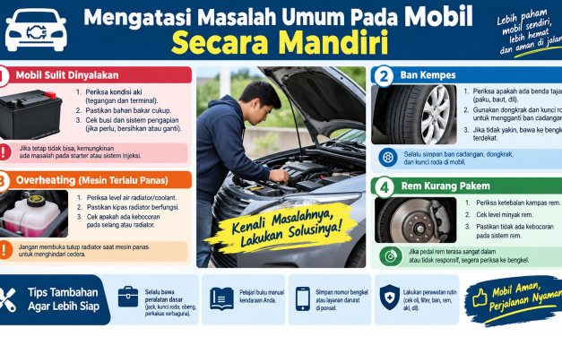 Mengatasi Masalah Umum Pada Mobil Secara Mandiri