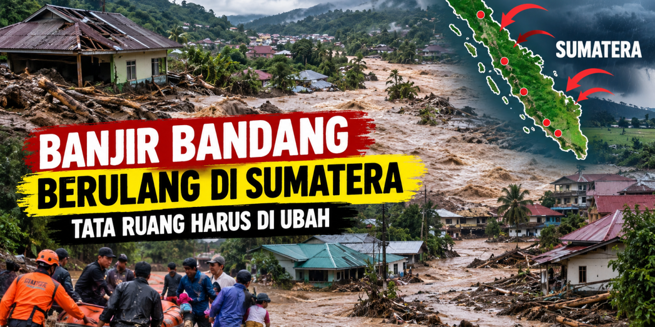 Banjir Bandang Berulang di Sumatera, Tata Ruang Harus Di ubah